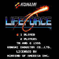 Life Force Title Screen
